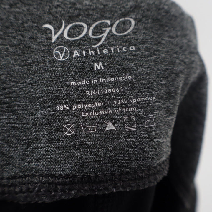 Vogo Athletica Capri Leggings Womens Medium Black Stretch Active Wear Workout