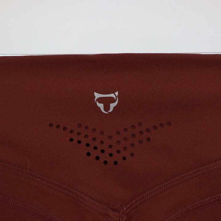 Activewear Bike Shorts Womens Size M Brown Athletic Gym Workout Athleisure