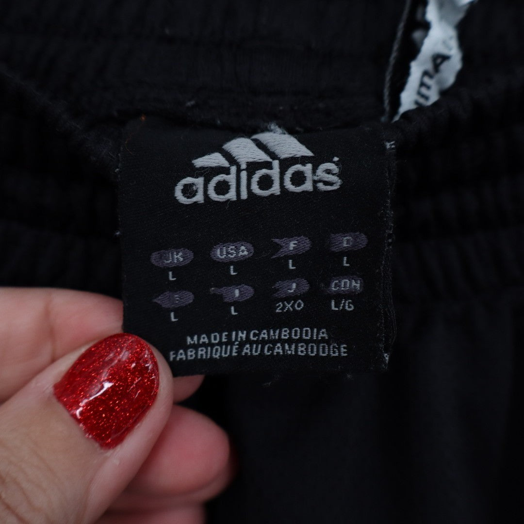 Adidas Climalite Athletic Shorts Mens L Black Stretch Elastic Waist Active Wear