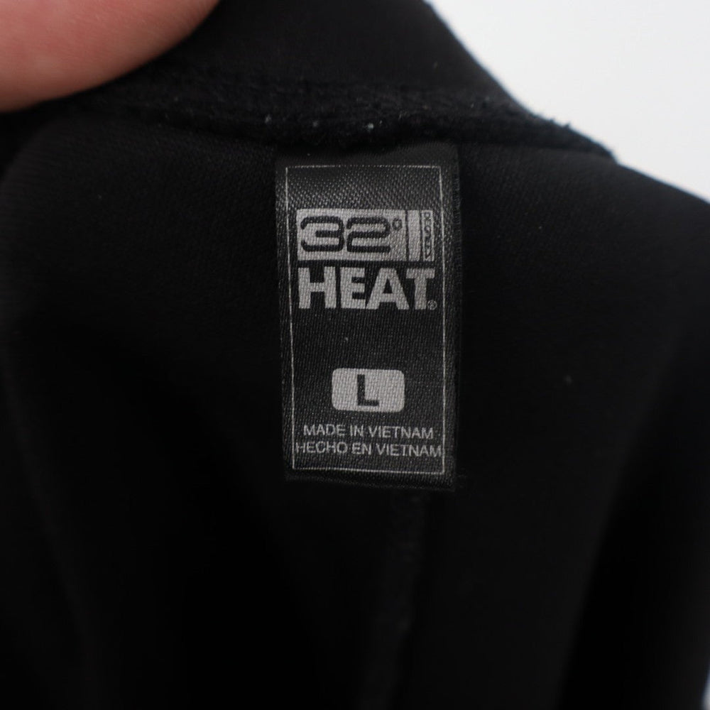 32 Degrees Heat Sweatpants Mens Large Black Stretch Drawstring Waist Tapered Leg