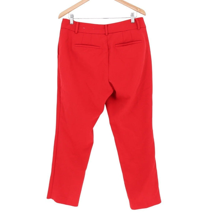 Ann Taylor Factory Red Straight Leg Ankle Pants Womens Size 12
