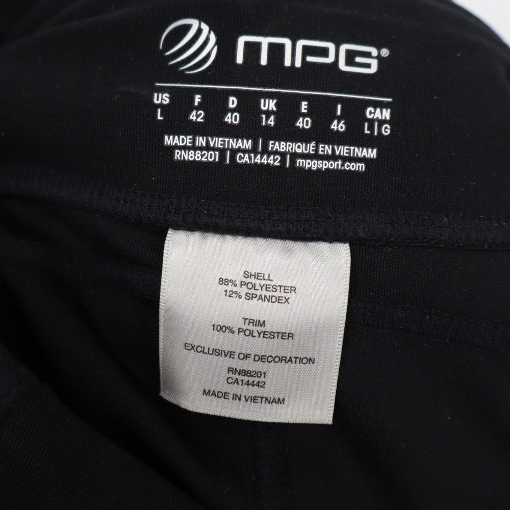 MPG Sport Capri Leggings Womens Large Black Stretch Workout Yoga Performance