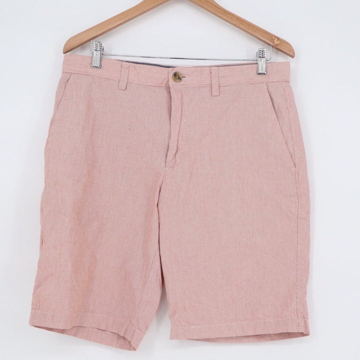 Banana Republic Emerson Chino Shorts Mens 32 Pink Cotton Outdoor Everyday Wear