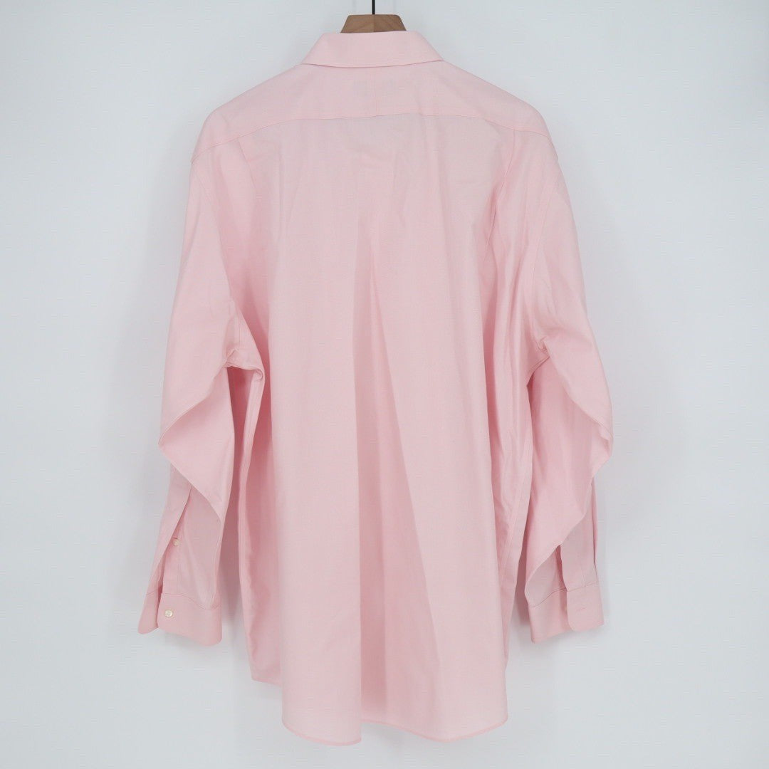 Wilkes Riley Mens Pink Classic Fit 17 1/2 x 35 Cotton Dress Shirt