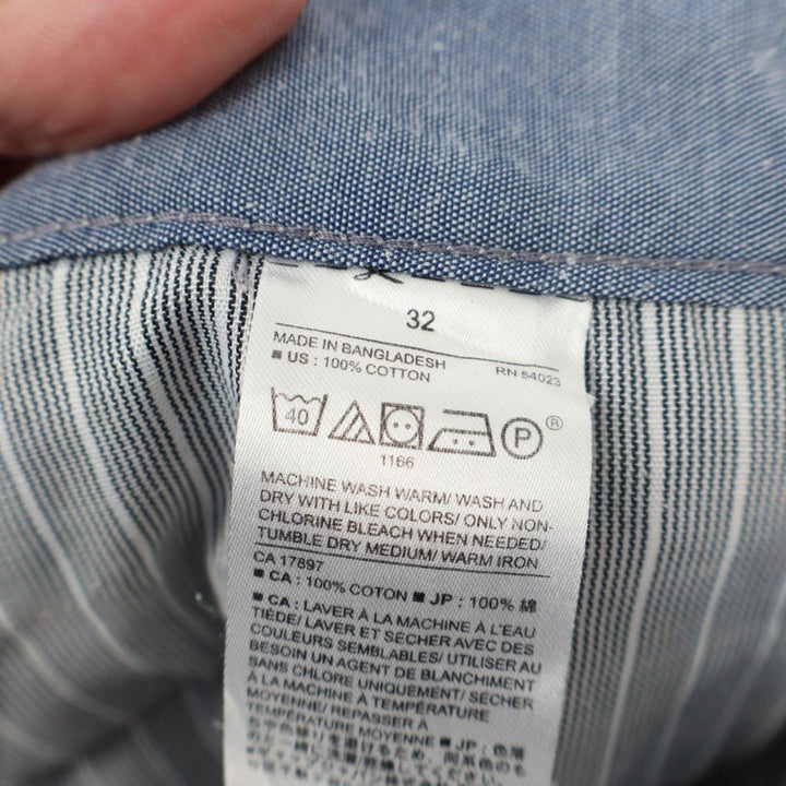 Banana Republic Emerson Chino Shorts Mens 32 Gray Cotton Outdoor Everyday Wear