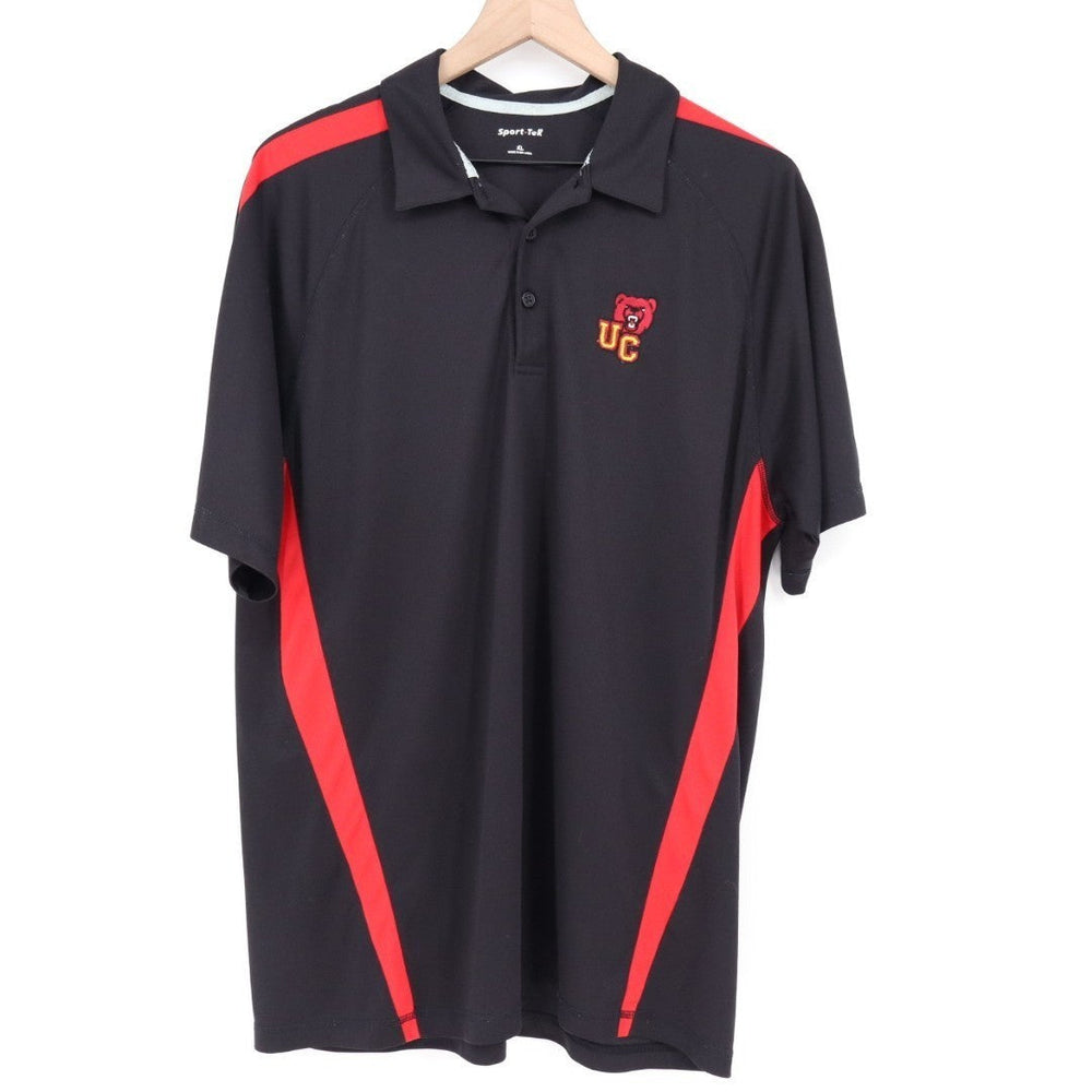 Sport-TeR Ursinus College Bear Polo Shirt Mens XL Black Short Sleeve Street Wear
