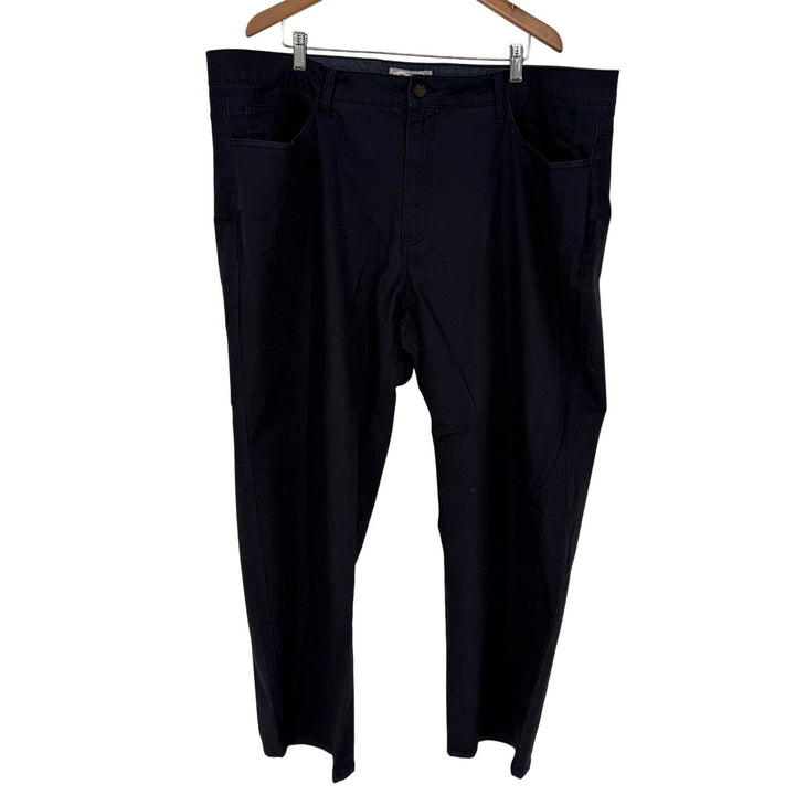 Flag & Anthem Mens Pants Relaxed Fit Navy Blue Cotton Spandex Size 46x30