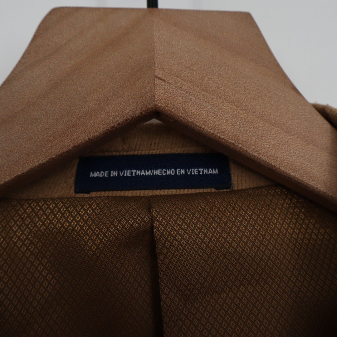 Stafford Essentials Tan Corduroy Blazer Sport Coat Mens Size 48 Long 3 Button