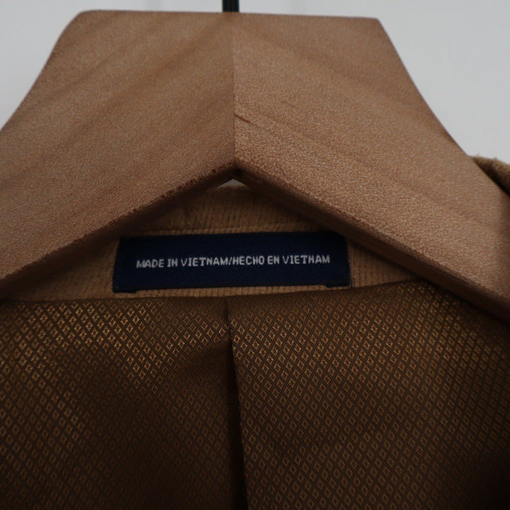 Stafford Essentials Tan Corduroy Blazer Sport Coat Mens Size 48 Long 3 Button