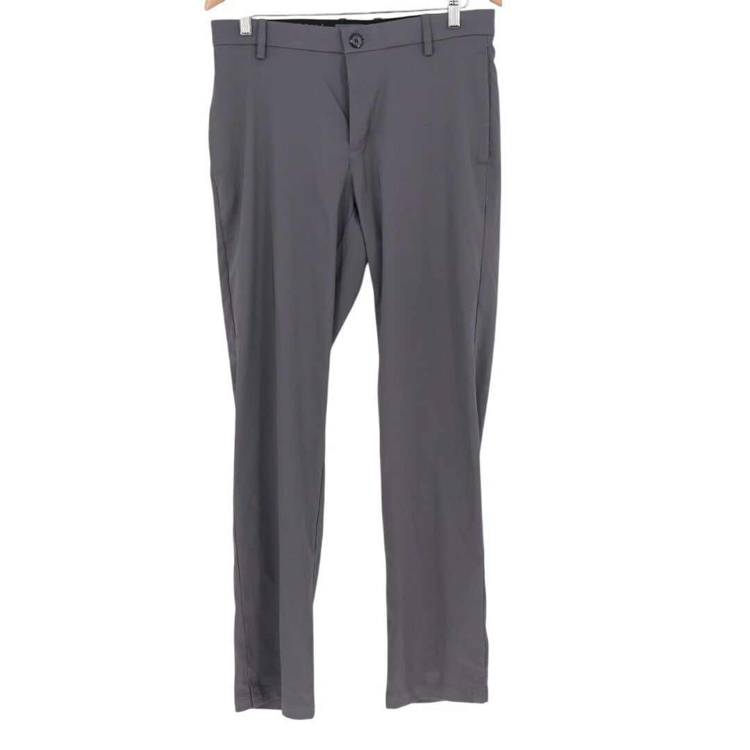 Nike Dri-Fit Golf Pants Mens Medium Gray Stretch Slash Pockets Straight Leg