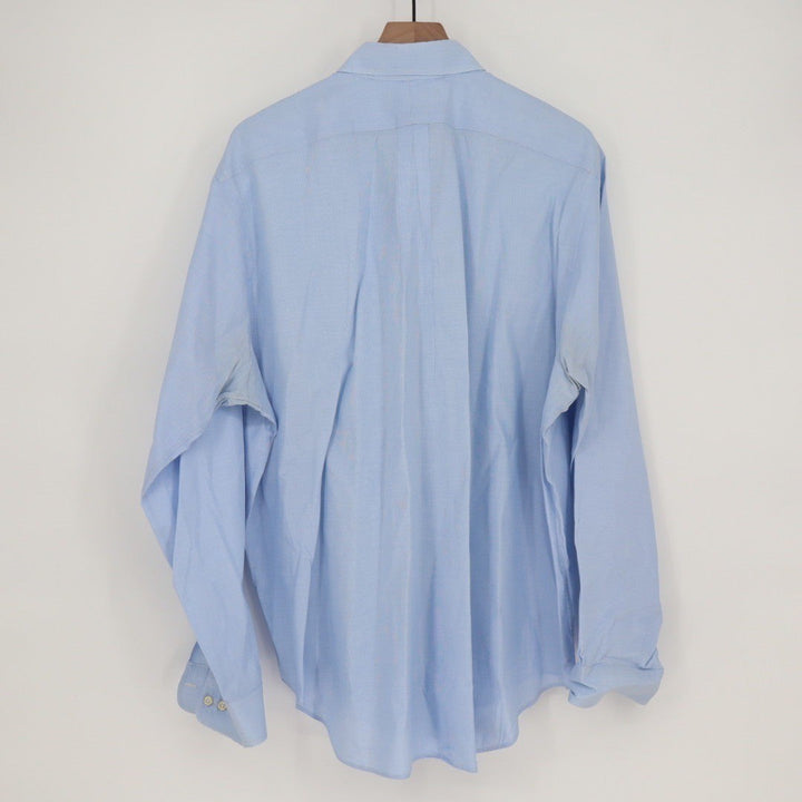 Ralph Lauren Classic Fit Light Blue Button Down Shirt Men's XL 17 1/2 Neck