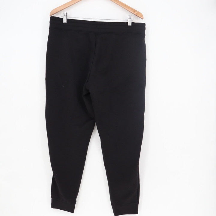 32 Degrees Heat Sweatpants Mens Large Black Stretch Drawstring Waist Tapered Leg