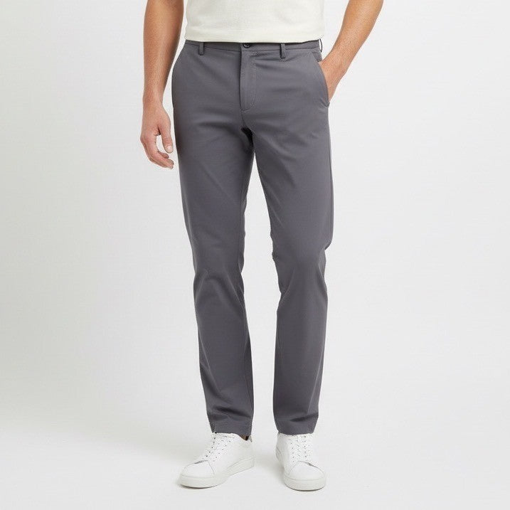 Nike Dri-Fit Golf Pants Mens Medium Gray Stretch Slash Pockets Straight Leg