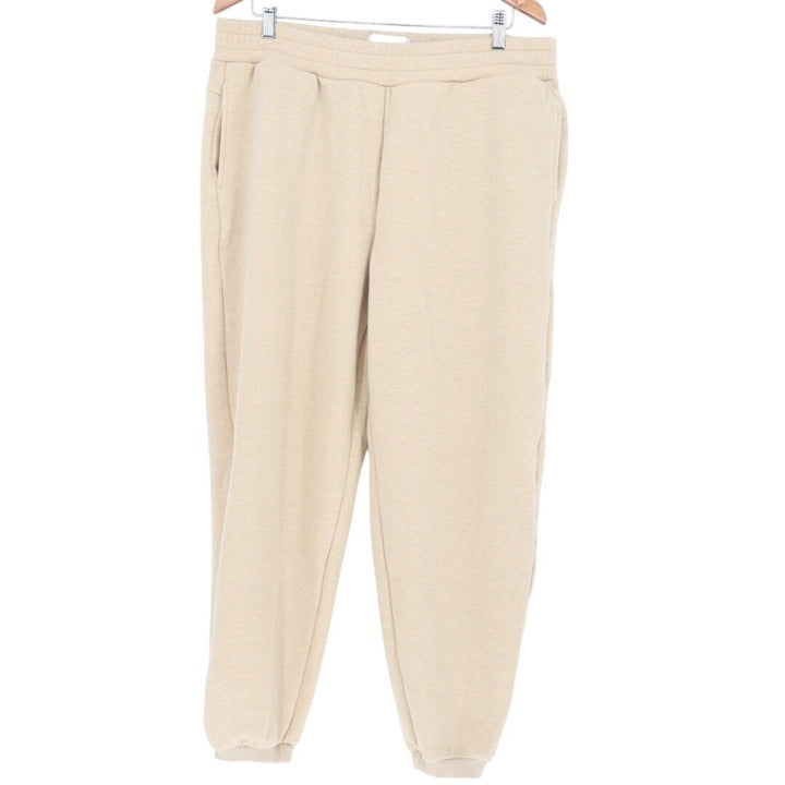 MONDETTA Khaki Beige Sweatpants Joggers Pants XL Recycled Polyester Blend