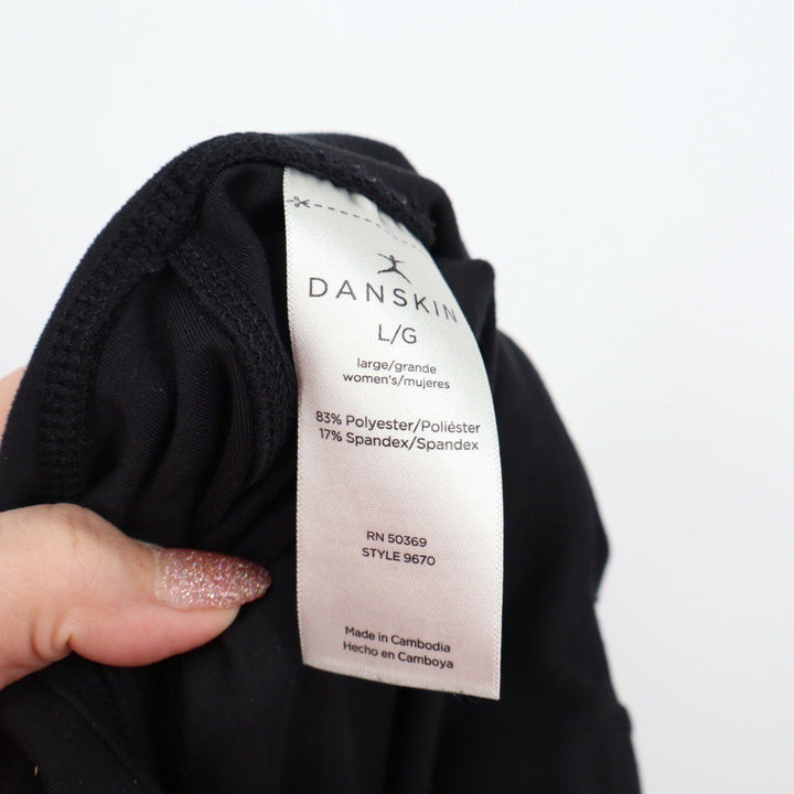 Danskin Black High Waisted Yoga Pants Leggings Style 9670 Size XL