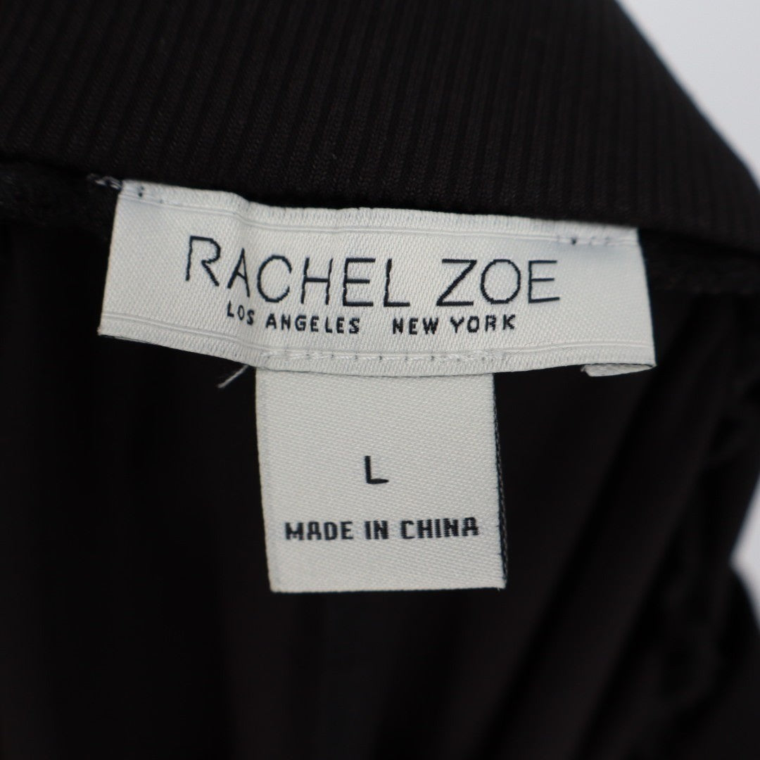 Rachel Zoe Los Angeles New York Ankle Pants Womens Large Black Stretch Pull On