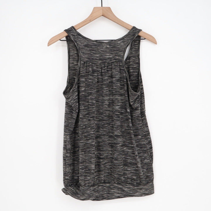 Miusey Gray Marled Heathered Knit Tank Top Size L Simple Comfy Casual
