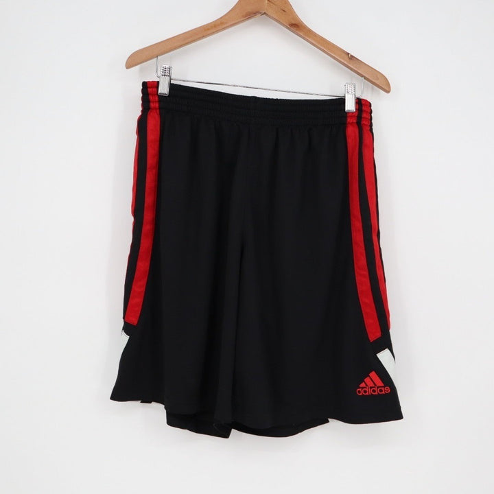 Adidas Climalite Athletic Shorts Mens L Black Stretch Elastic Waist Active Wear