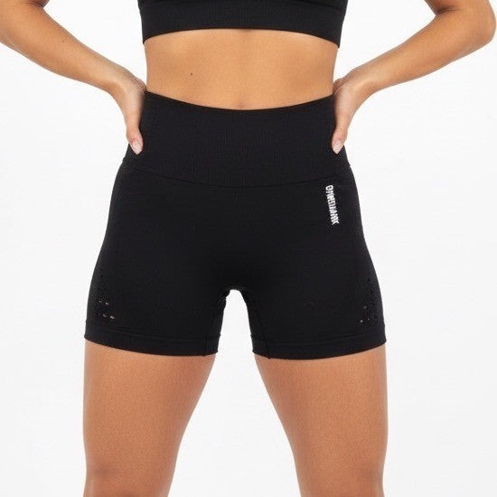 Gymshark Seamless High Waisted Black Workout Shorts Size M