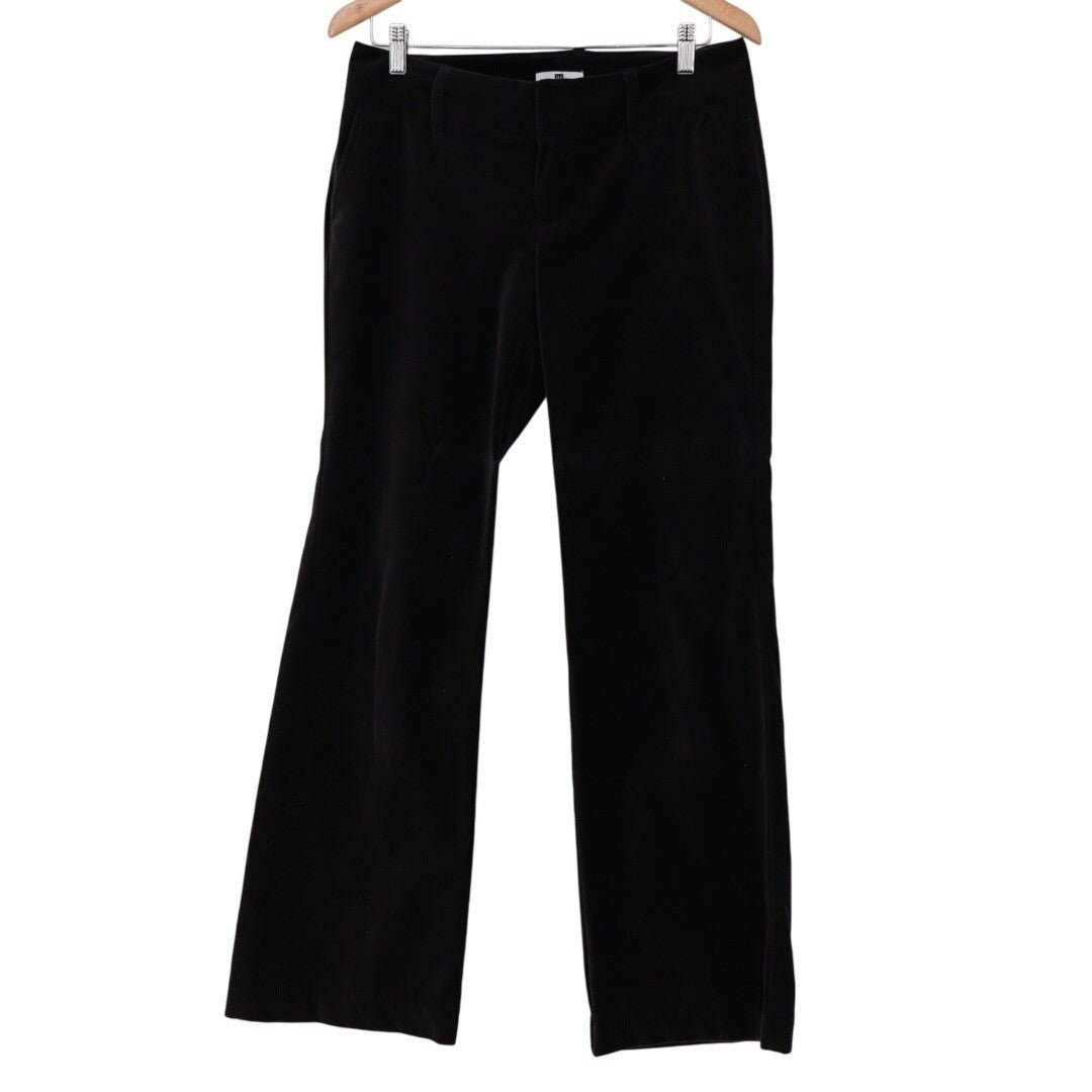 Gap Dress Pants Womens 4 Black 100% Cotton Streetwear Business Wear Wide Leg