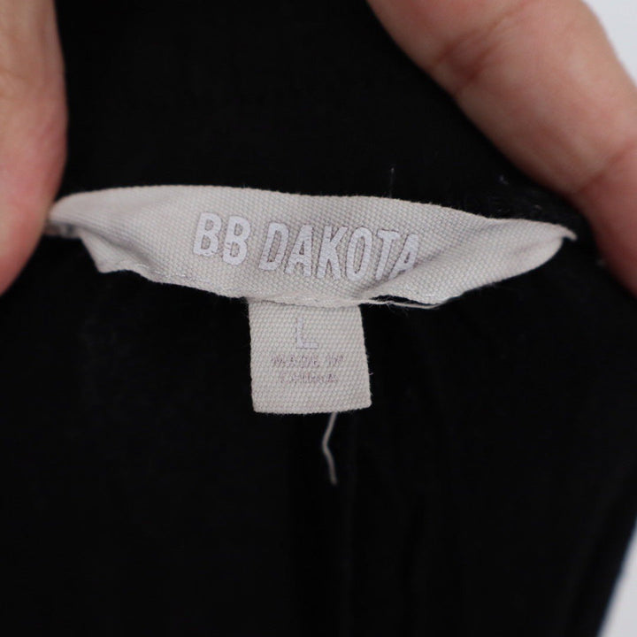 BB Dakota Black Drawstring Ruched Hem Jogger Pants Size L