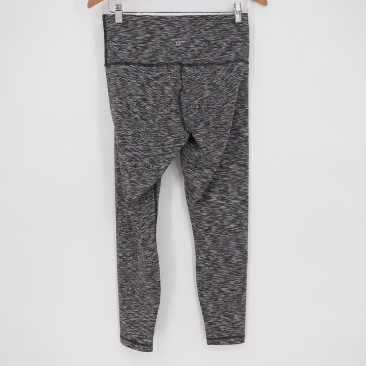 90 Degree By Reflex Leggings Womens M Black Grey Activewear Yoga Pants