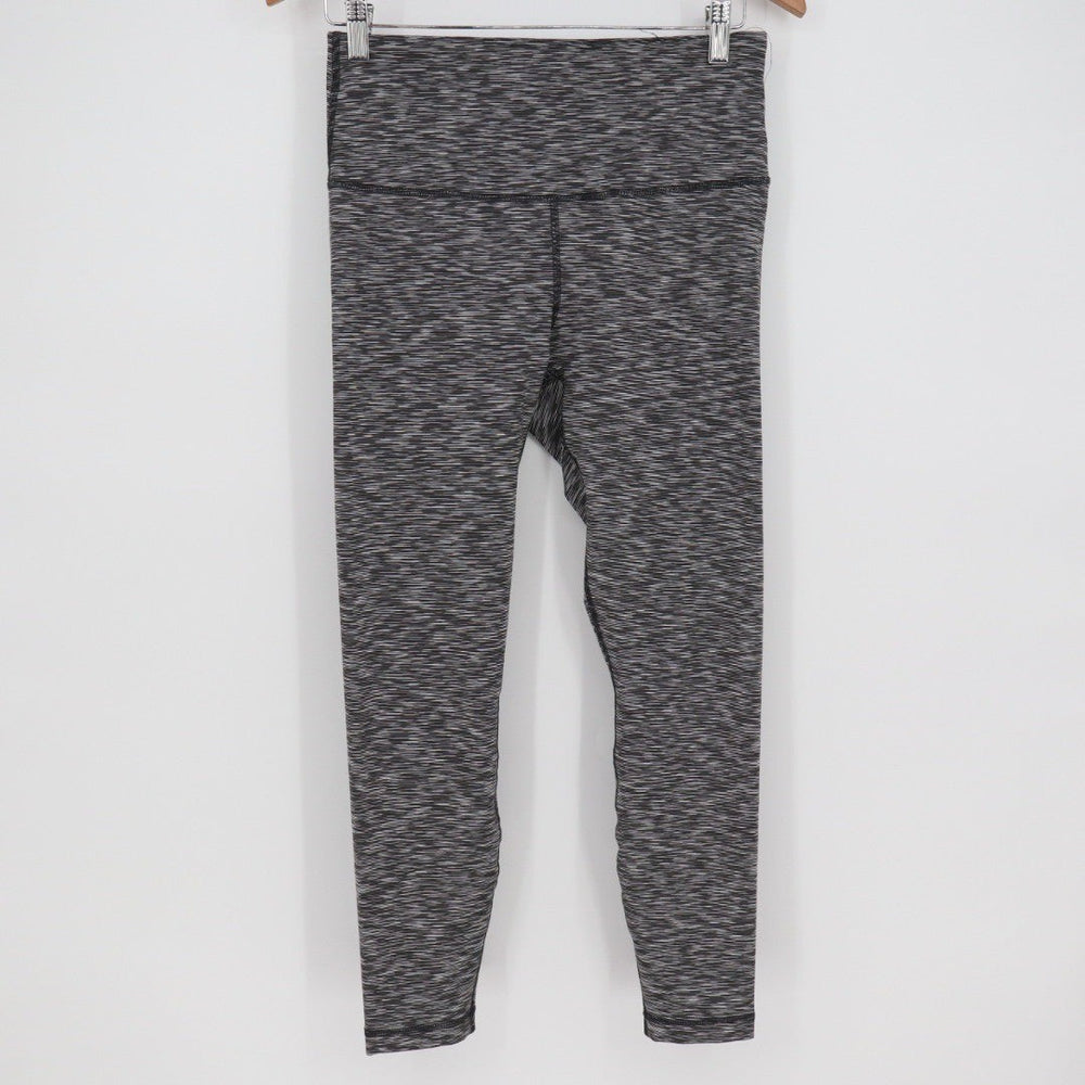 90 Degree By Reflex Leggings Womens M Black Grey Activewear Yoga Pants