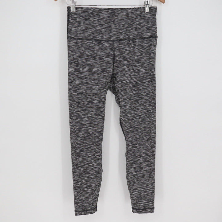 90 Degree By Reflex Leggings Womens M Black Grey Activewear Yoga Pants