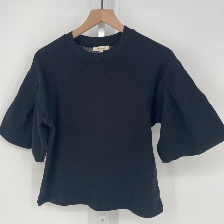 Madewell Puff-Sleeve Sweatshirt Tee Size XXS