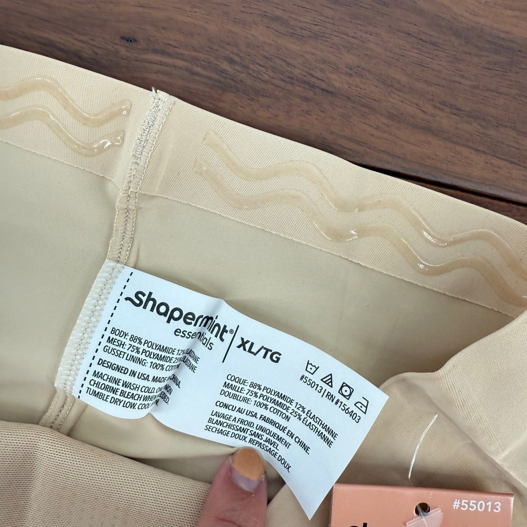 Shapermint Essentials Everyday Empower High Waisted Shaper Short XL Chai