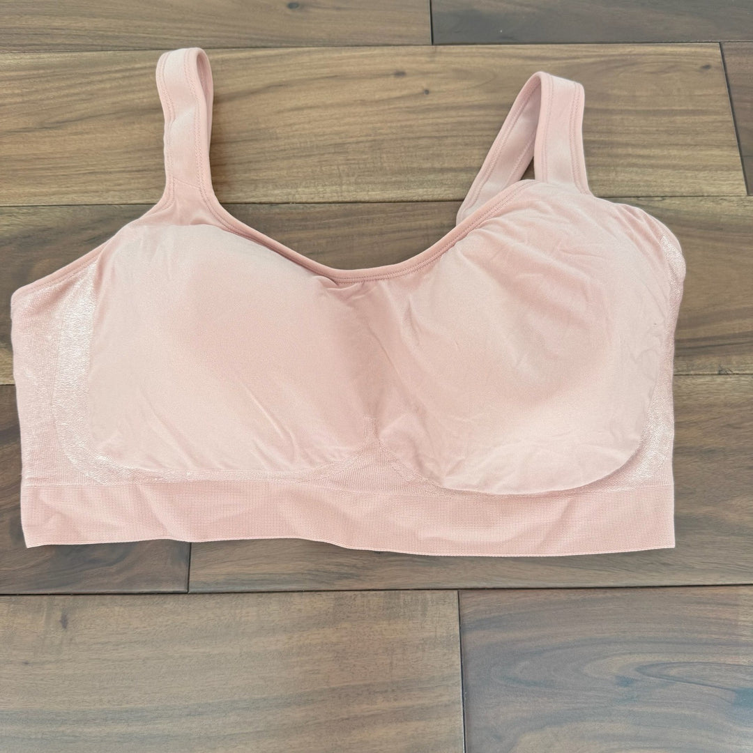 Truekind Daily Comfort Wirefree Shaper Bra 3XL Pink Seamless Everyday Support