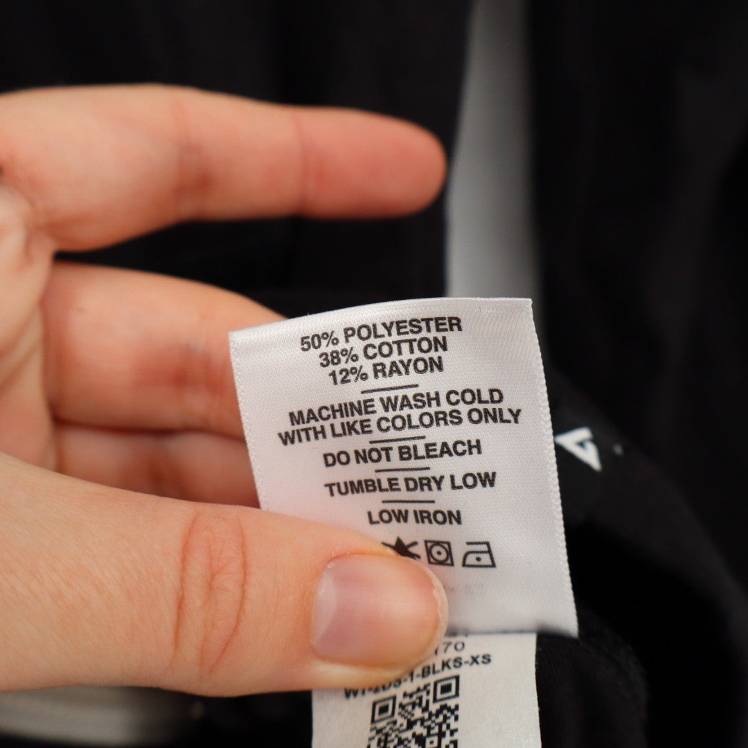 American Giant Black Zip Up Hoodie Made in USA Size XS