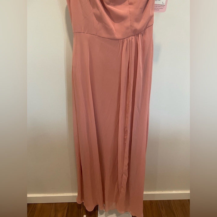 After Six One-Shoulder Chiffon Maxi Dress Size 2