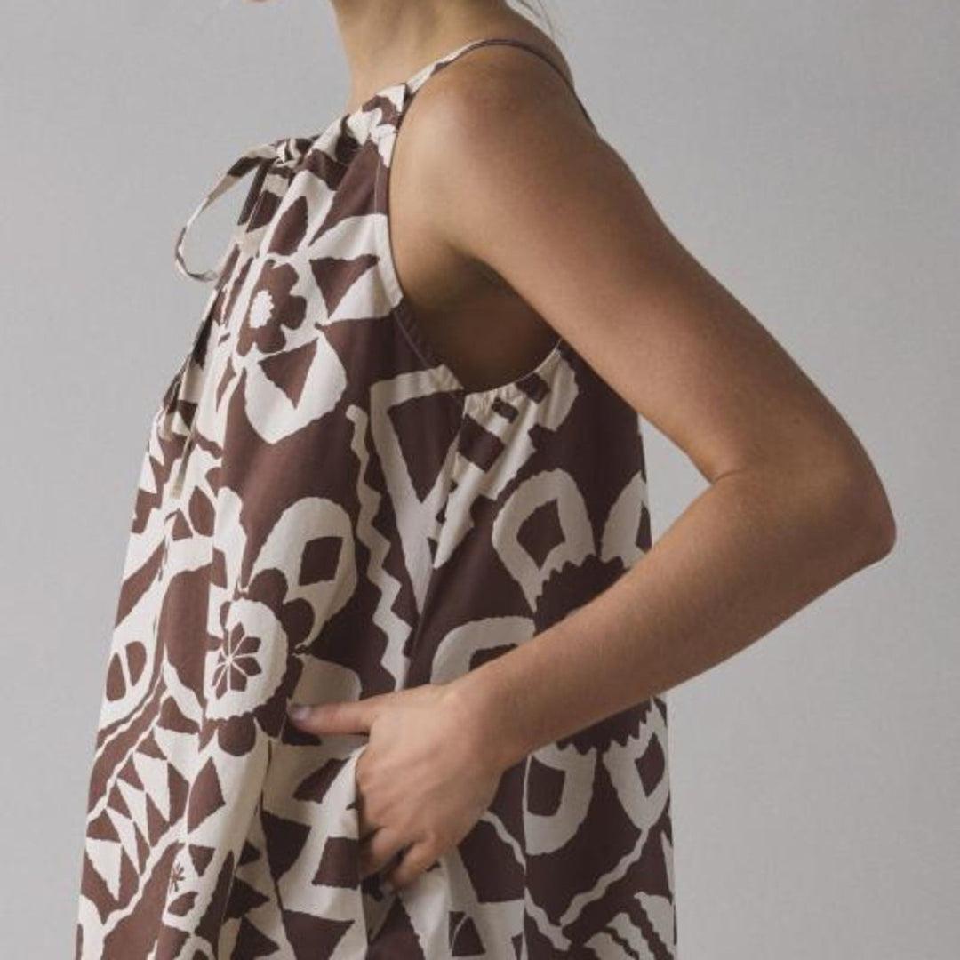 BDG Eva Tie-Front Ruched Strap Trapeze Mini Dress Size XXS