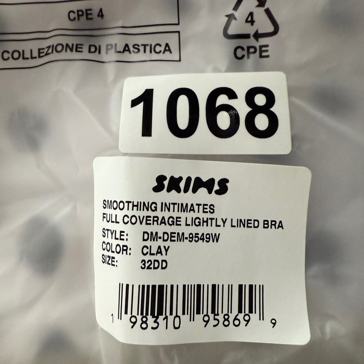 SKIMS Smoothing Intimates Full Coverage Lightly Lined Bra Clay 32DD