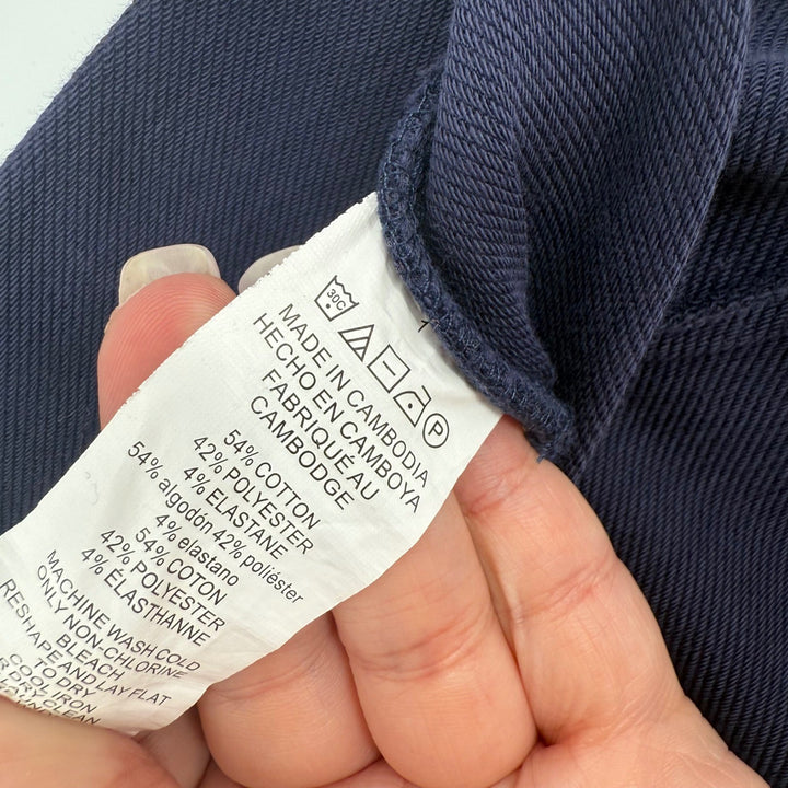 Michael Kors Ponte Knit Navy Blue Pull On Gold Pocket Detail Pants