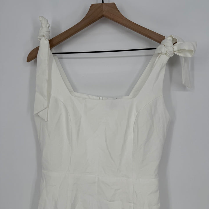 Lulus Your Sweetie White Tie-Strap Mini Dress Size S