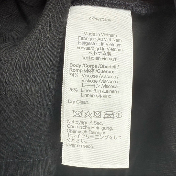 Madewell Western Shirt in Linen Blend Size 4