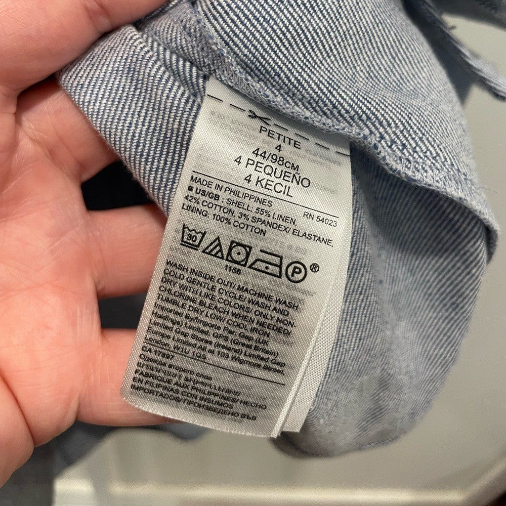 Banana Republic Button-Front Mini Dress Size 4