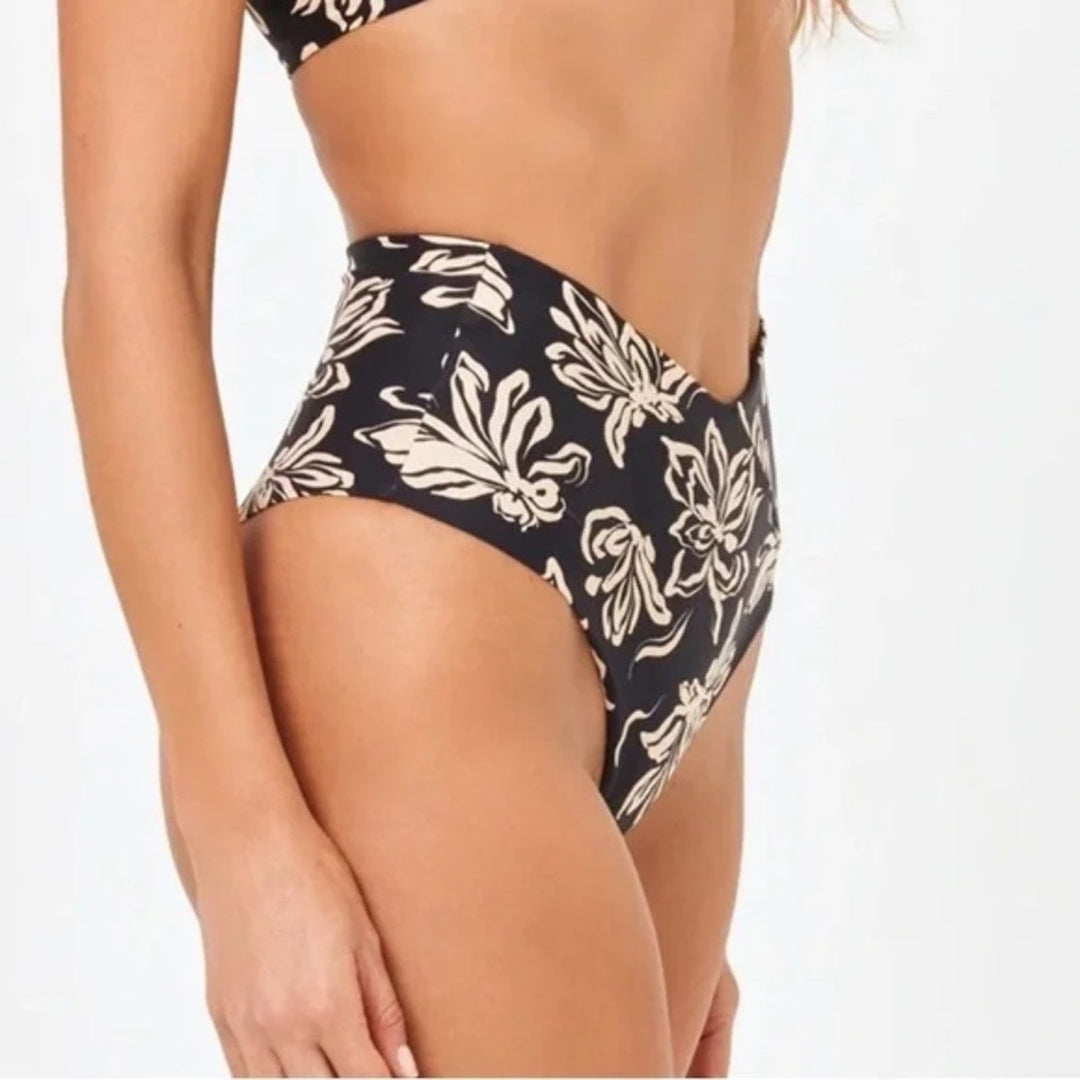 L Space High Tide Bikini Bottom Size XS