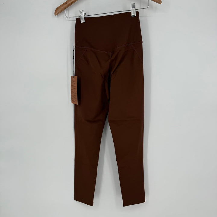 Girlfriend Collective 4008 Brown Recycled Polyester Spandex Leggings Size XS