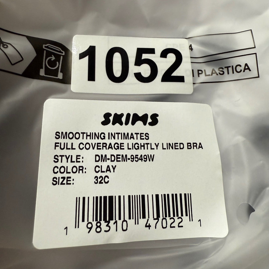 SKIMS Smoothing Intimates Full Coverage Lightly Lined Bra Clay 32C