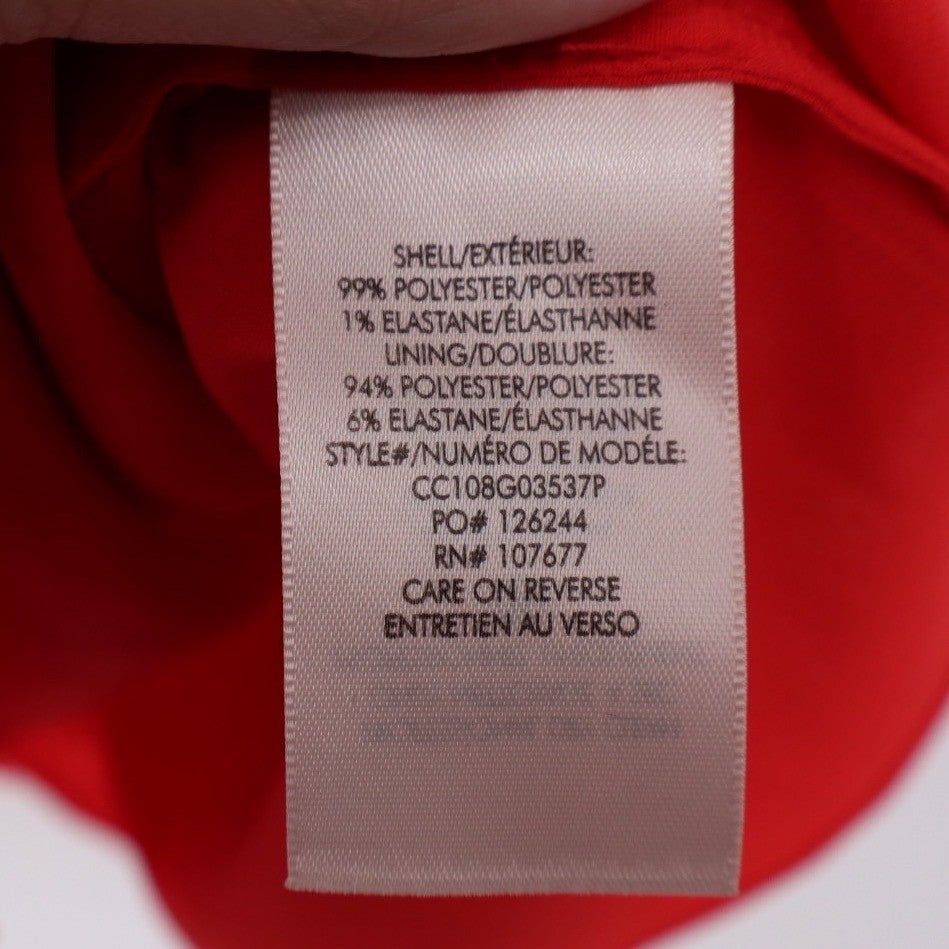 Alice + Olivia Genevieve Red Lace Trimmed Slip Mini Dress Size 10