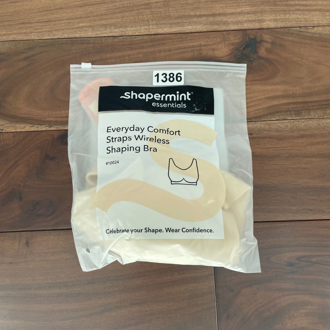 Shapermint Essentials Everyday Comfort Straps Wireless Shaping Bra Chai L