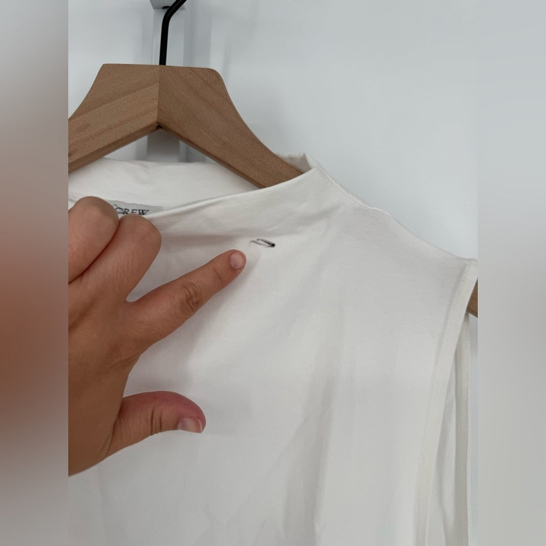 J.Crew Stretch Cotton-Blend Mockneck Tank Top Size 3X