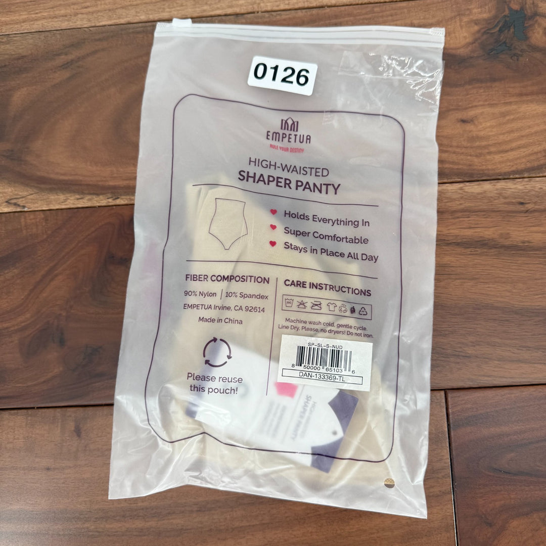 Shapermint Empetua All Day Every Day High-Waisted Shaper Panty Womens Small Nude