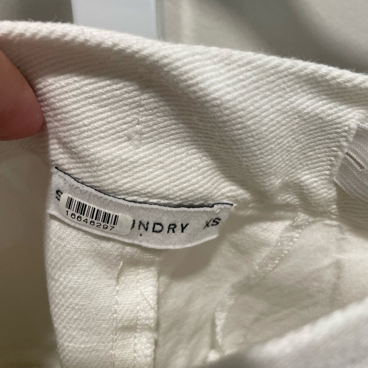 Silk Laundry Canvas Cargo Skirt Size XS