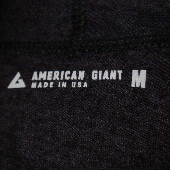 American Giant Classic Full Zip Hoodie Charcoal Heather Made in USA Size M