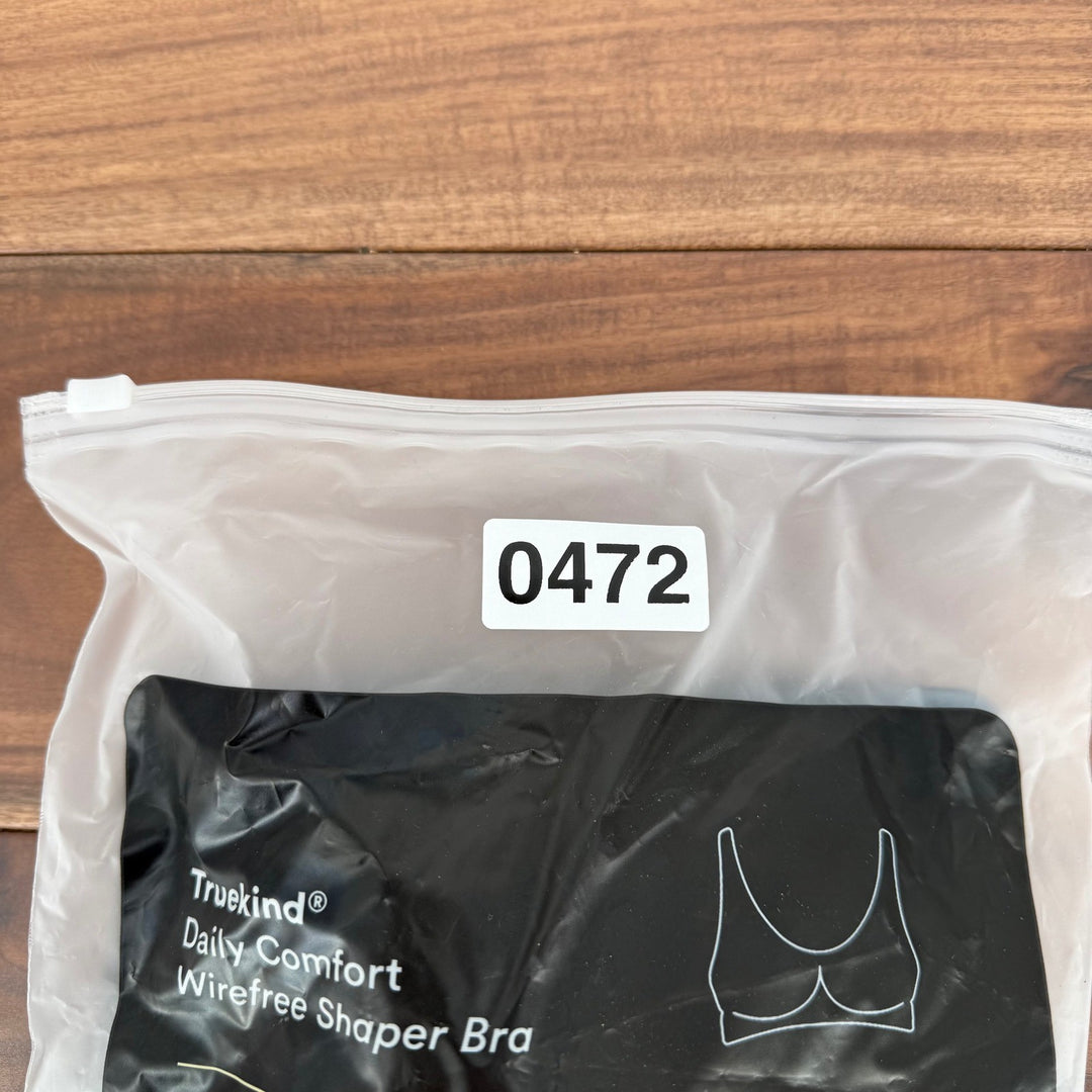 Truekind Daily Comfort Wirefree Shaper Bra Black Everyday Support
