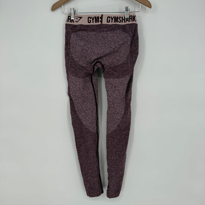 Gymshark Seamless Leggings Womens Small Purple Heather Skinny Leg Elastic Waist